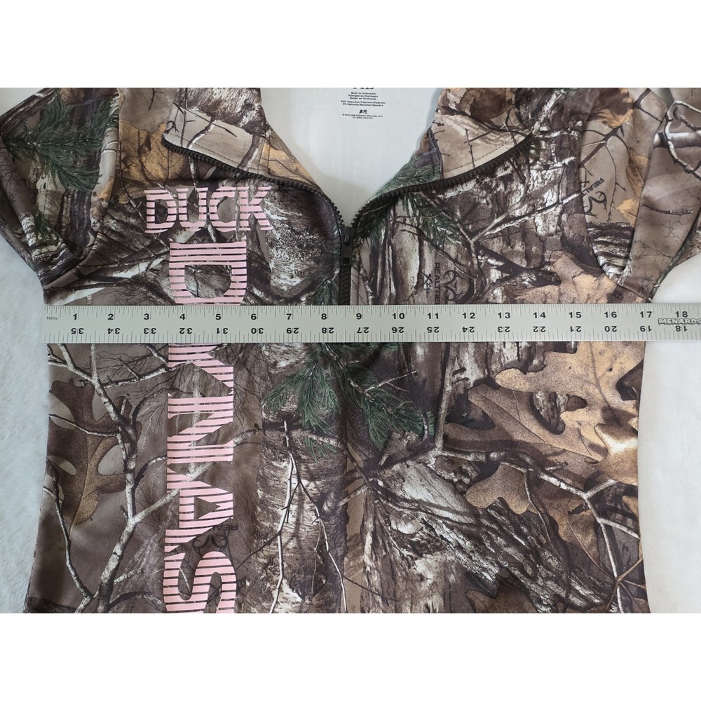 Duck Dynasty XL Realtree Hunting camouflage Quarter Zip Pullover Sweatshirt - Picture 6 of 8